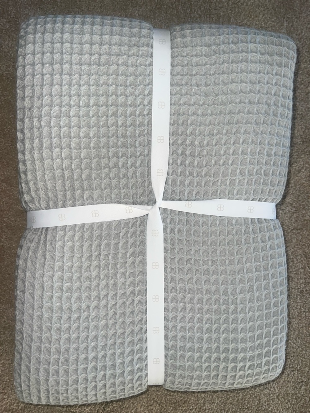 Boll & Branch Waffle Whipstitch Throw Blanket - Picture 3 of 4